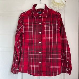 Children’s Place Red Button Down Shirt Boys